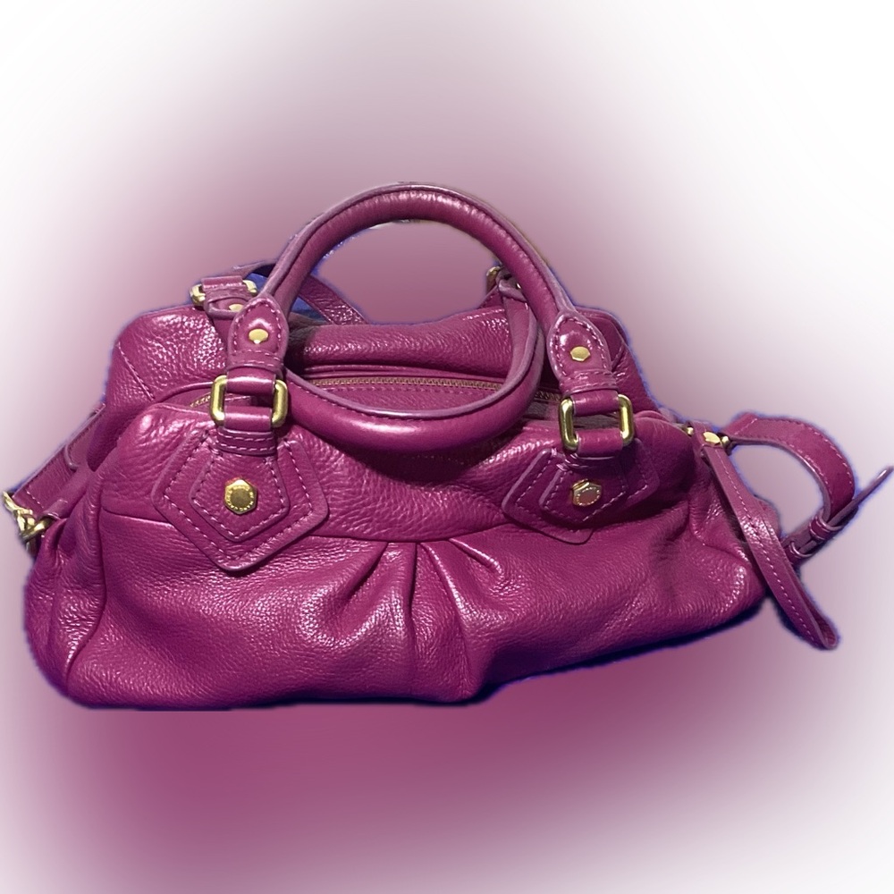 Marc Jacobs Rich Purple Leather Satchel